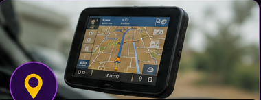 GPS embarqué sur tableau de bord